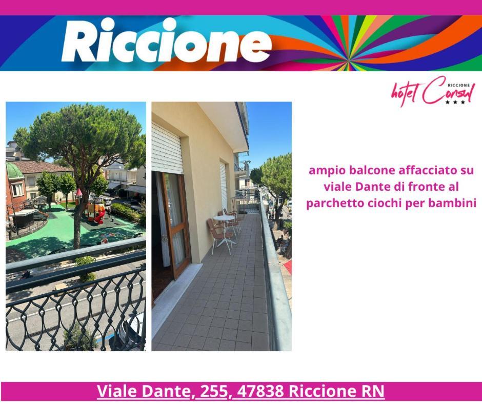 La Plata Hotel - Con Piscina Riccione Eksteriør bilde