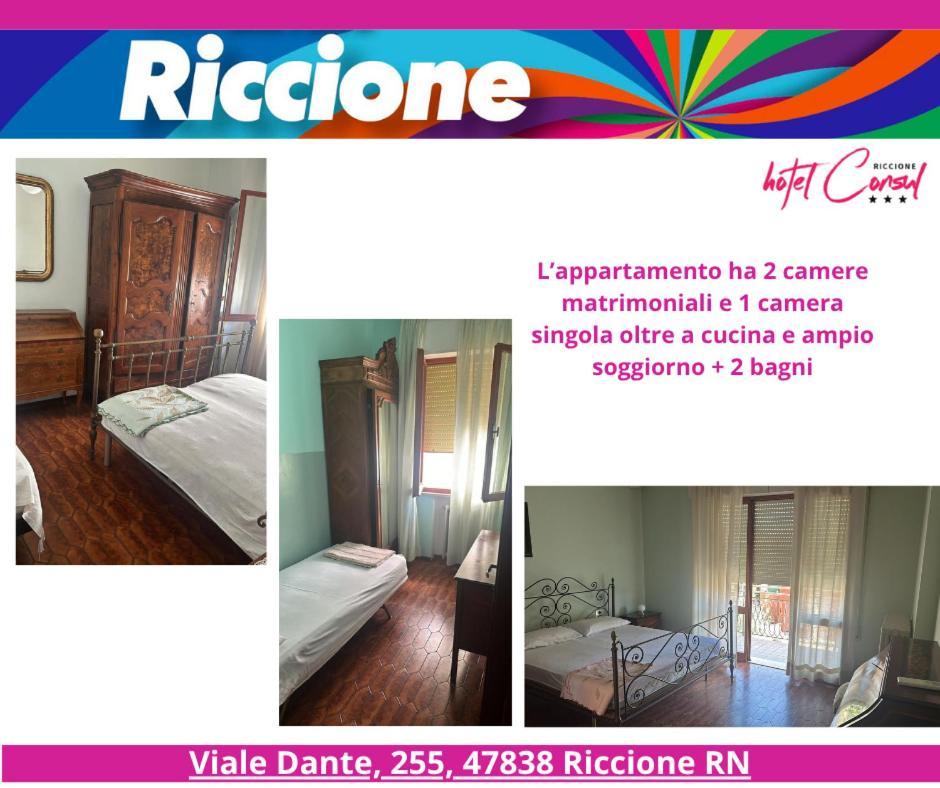 La Plata Hotel - Con Piscina Riccione Eksteriør bilde